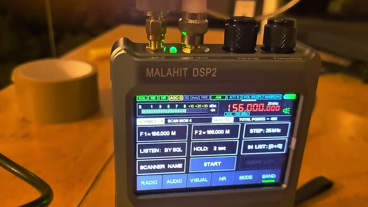 Malahit DSP2 : programmer correctement les scan...