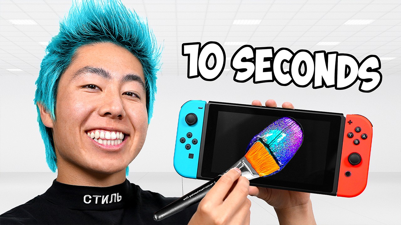 Customizing A Nintendo Switch in 10 Seconds vs 10 Hours!