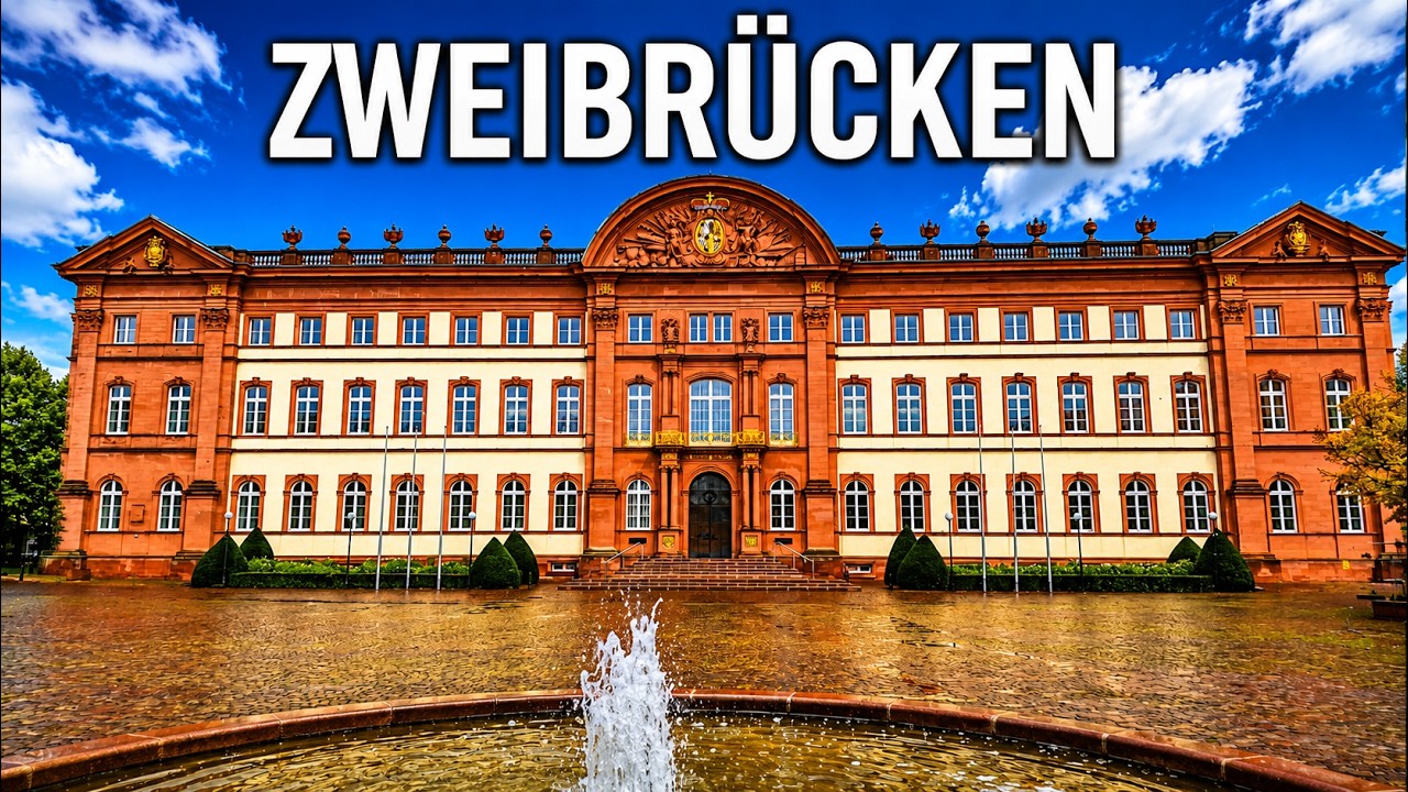 Zweibrücken Historic City 4K - Fashion Outlet and German Architecture