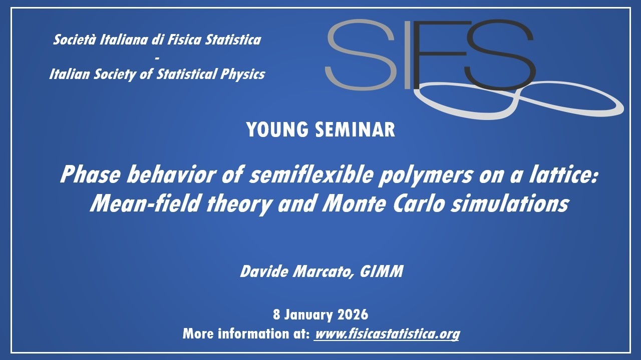 Phase behavior of semiflexible polymers on a lattice - Davide Marcato - Young Seminars SIFS