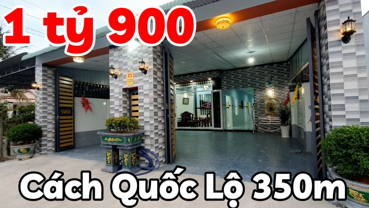 Nhà mới gần 200m2 nở hậu Chữ L mặt tiền đường nhựa giá 1 tỷ 900 triệu ở phường Long Hoa Tây Ninh