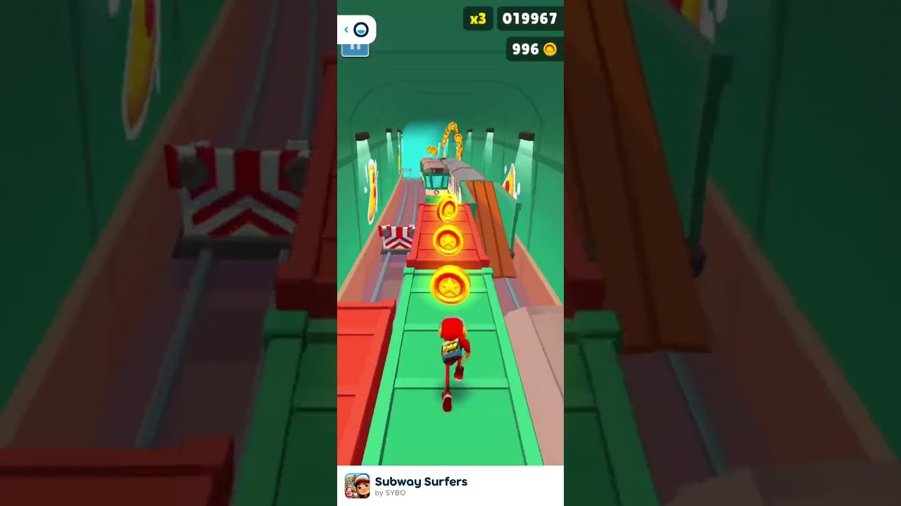 Subway surfers play hard game 2k money collected one time game play and 41k score complete ✅