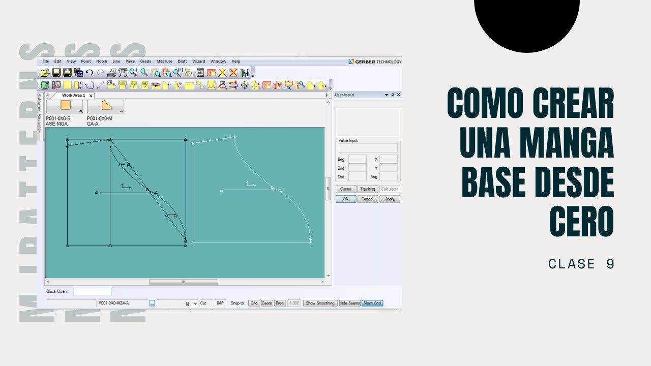 CURSO GERBER ACCUMARK #9  |  Como Hacer una Manga desde Cero