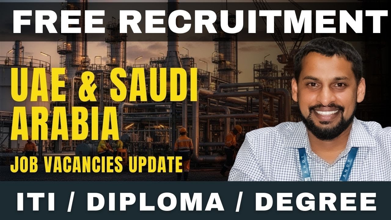 🚨 Job Vacancies Update | UAE & Saudi Arabia | #andt #ndt