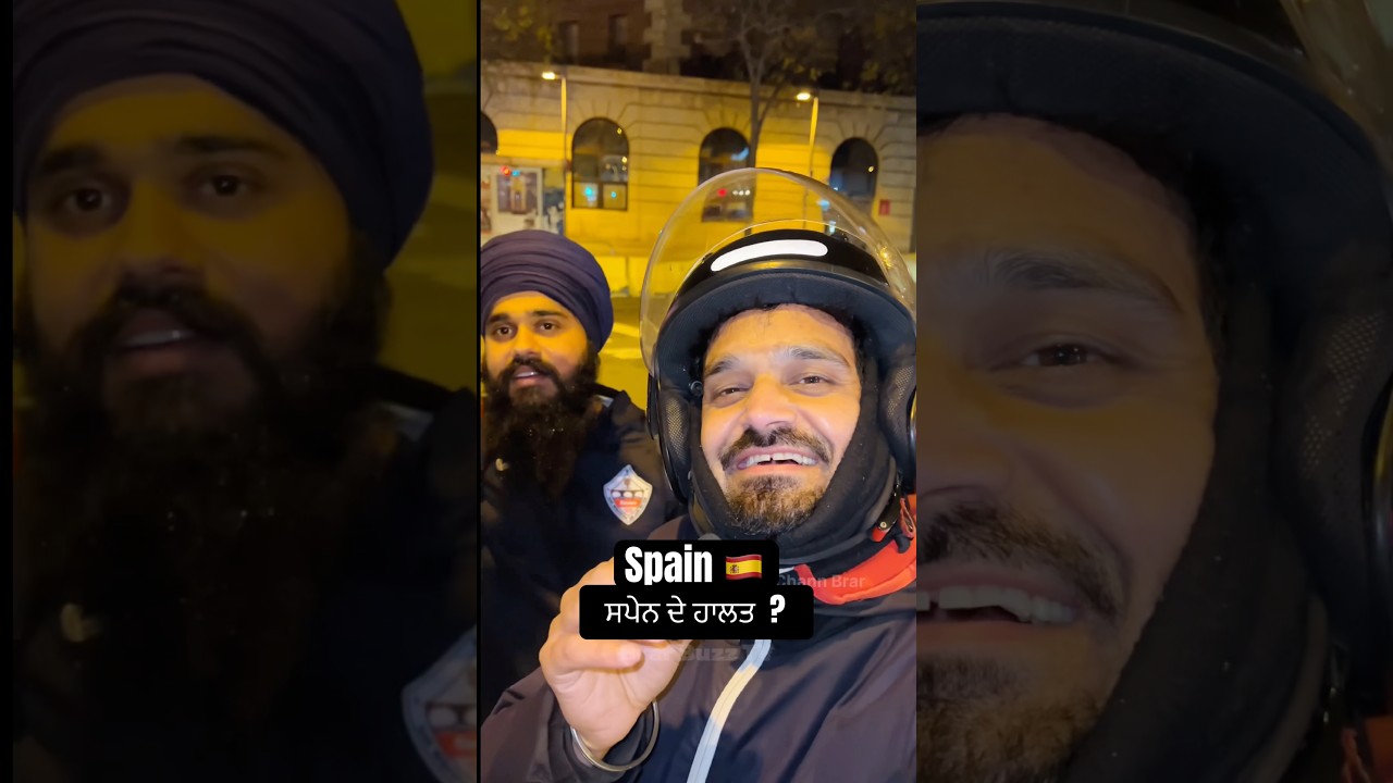 Today Spain 🇪🇸 ਪੰਜਾਬੀ Boy  Spain Trc by Chann Brar @ Brarbuzztv