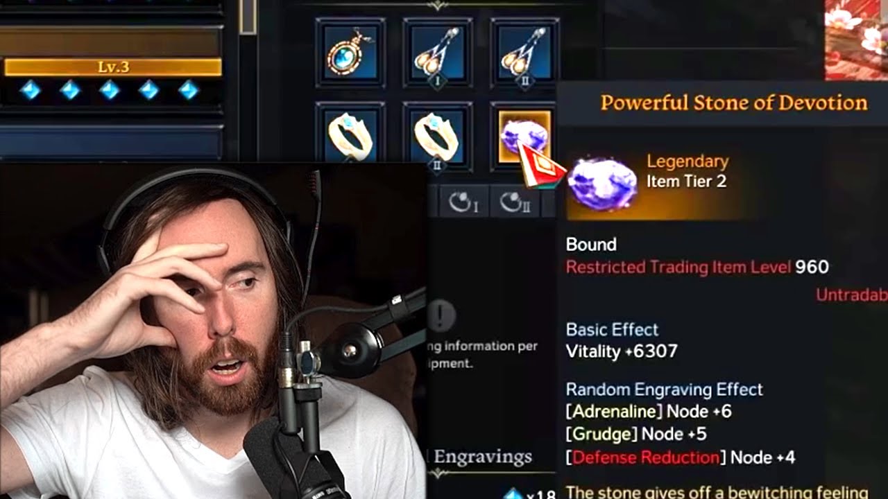 Asmongold realizes he's been vendoring good items in Lost Ark