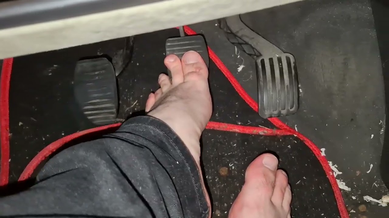 Pedal Play in Socks and Barefoot (Male Pedal Pumping)