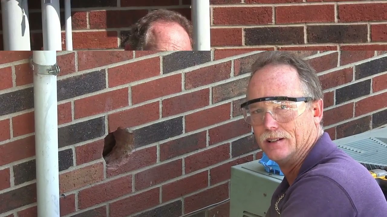 How to install a dryer vent through a brick wall
