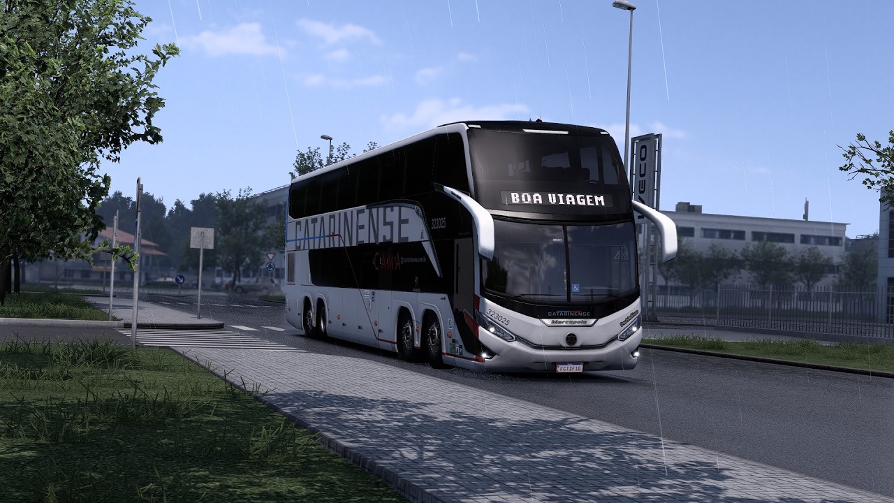 Mod Bus G8 DD 1800 Scania 8x2 viagem na chuva