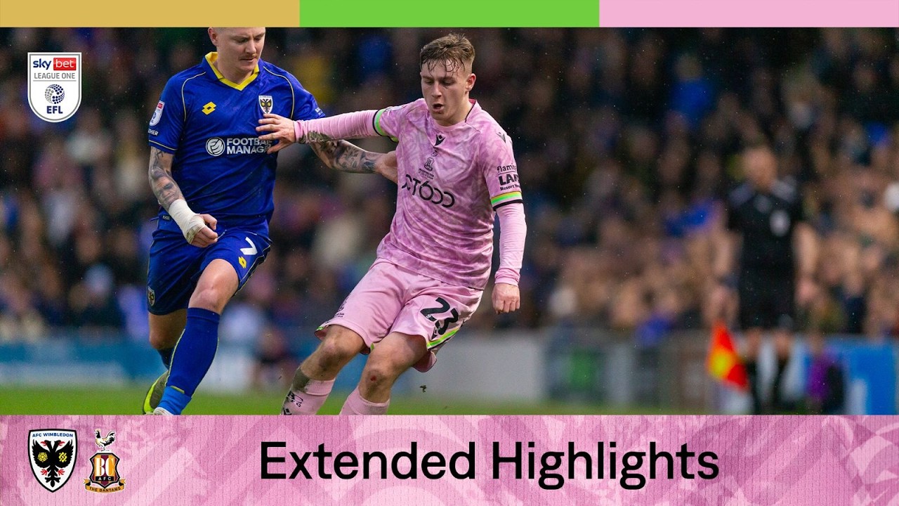 EXTENDED HIGHLIGHTS: AFC Wimbledon v Bradford City