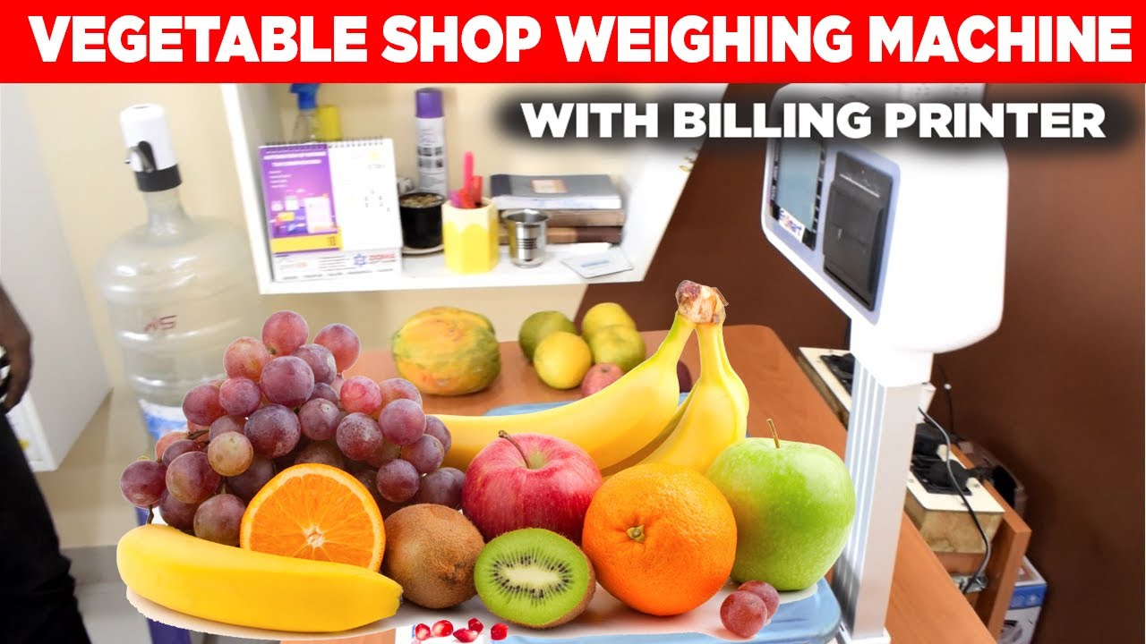 VEGETABLE SHOP WEIGHING MACHINE WITH BILLING PRINTER | EROMART 9444307037