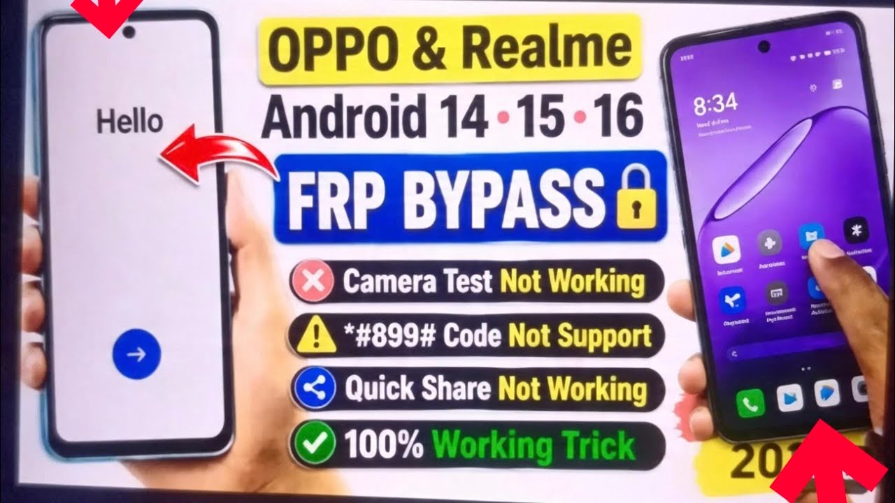 Oppo Frp Bypass Android 16 (Latest Update 2027) New Method | Android 15, 16 Frp Bypass All Models