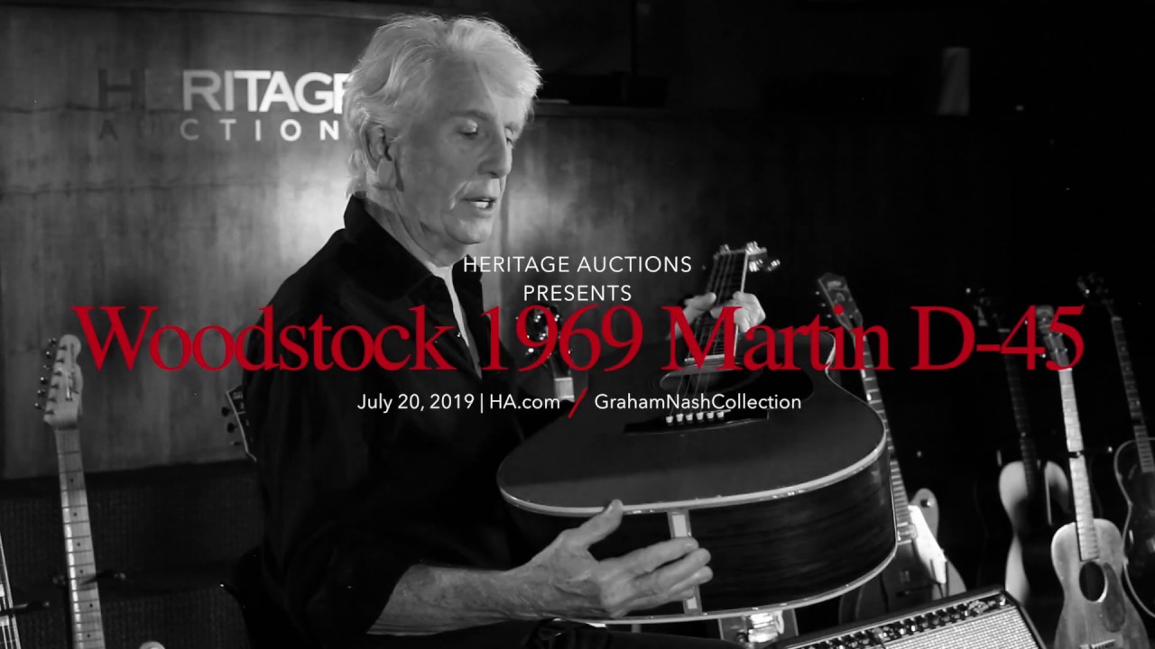 Graham Nash's Woodstock 1969 Martin D-45 Acoustic Guitar, Serial # 249131