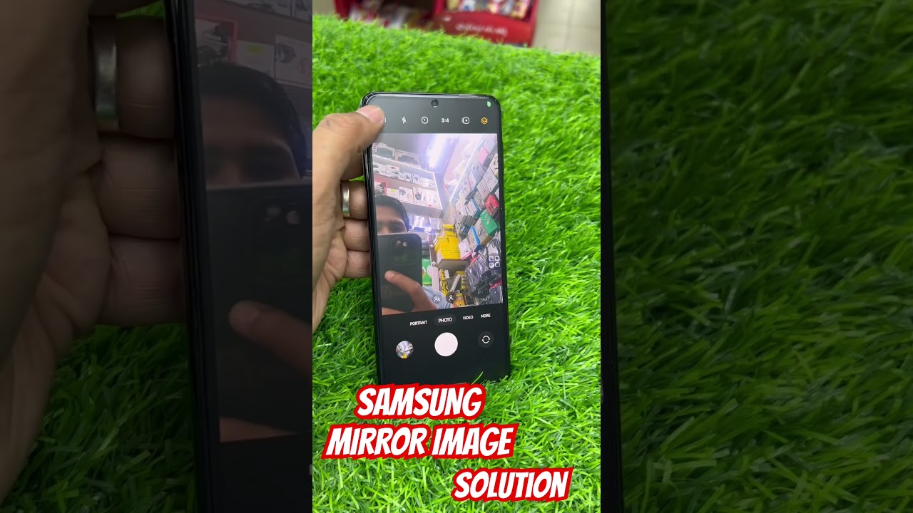 samsung phone selfie mirror image/ samsung selfi not correct / samsung mirror off