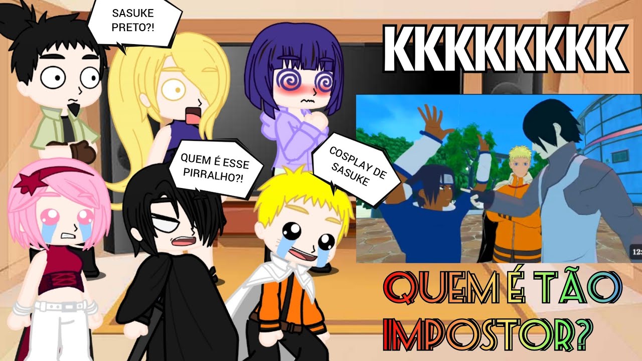 Sala de Naruto react Quem é o impostor  Naruto Vr 😂❤️ KAKASHI COMEDOR DE CASADAS