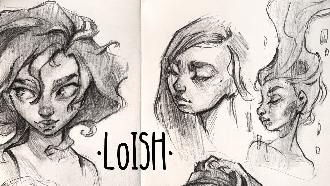 Head/Face Construction Process (Recreating LoiSH sketches )