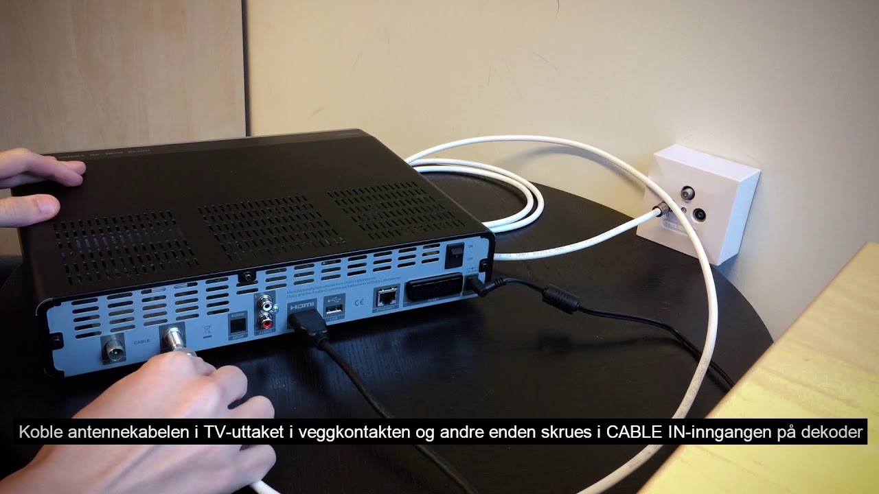 Oppkobling av T-We Box (ADB 5743) dekoder