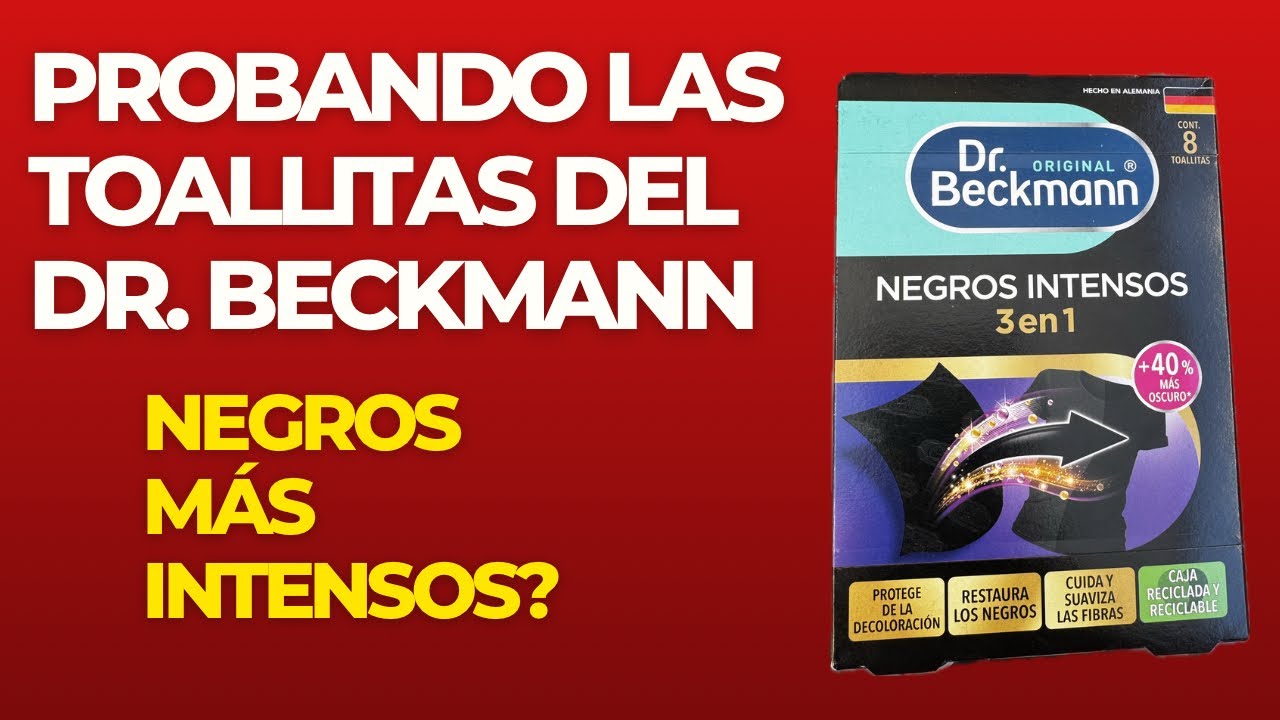 Probando las toallitas del Dr. Beckmann - negros más intensos ??