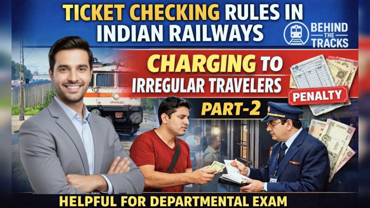 Charging to Irregular Travelers | Ticket checking Rules in Indian railways  