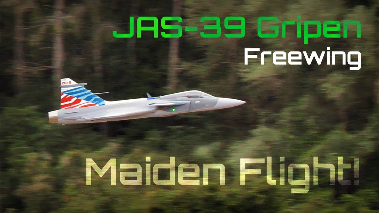 New Freewing JAS-39 Gripen MAIDEN FLIGHT!!! ✈️ HD 60fps
