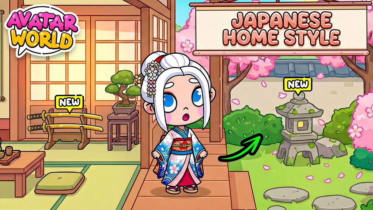 BEST HOUSE in the game! 😍 JAPANESE UPDATE in Avatar World! 🌸