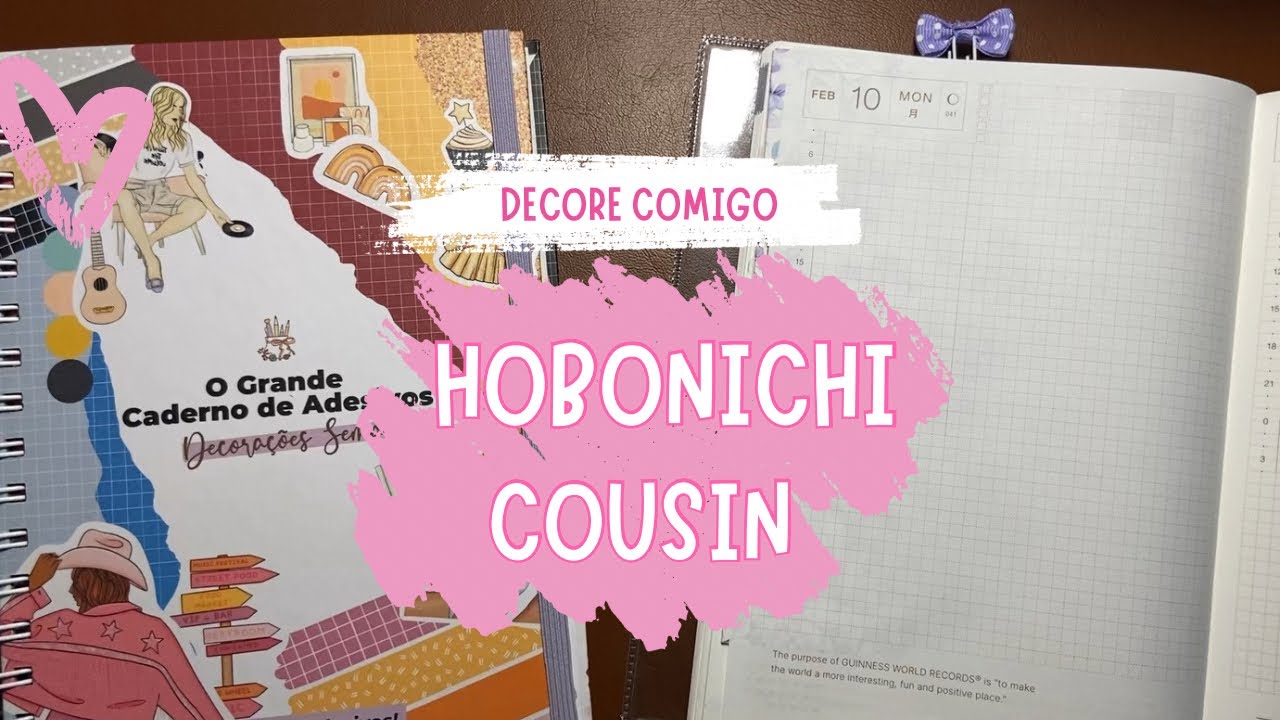 Meu diário HOBONICHI SETUP Semana Fevereiro DECORE COMIGO MEU JOURNAL