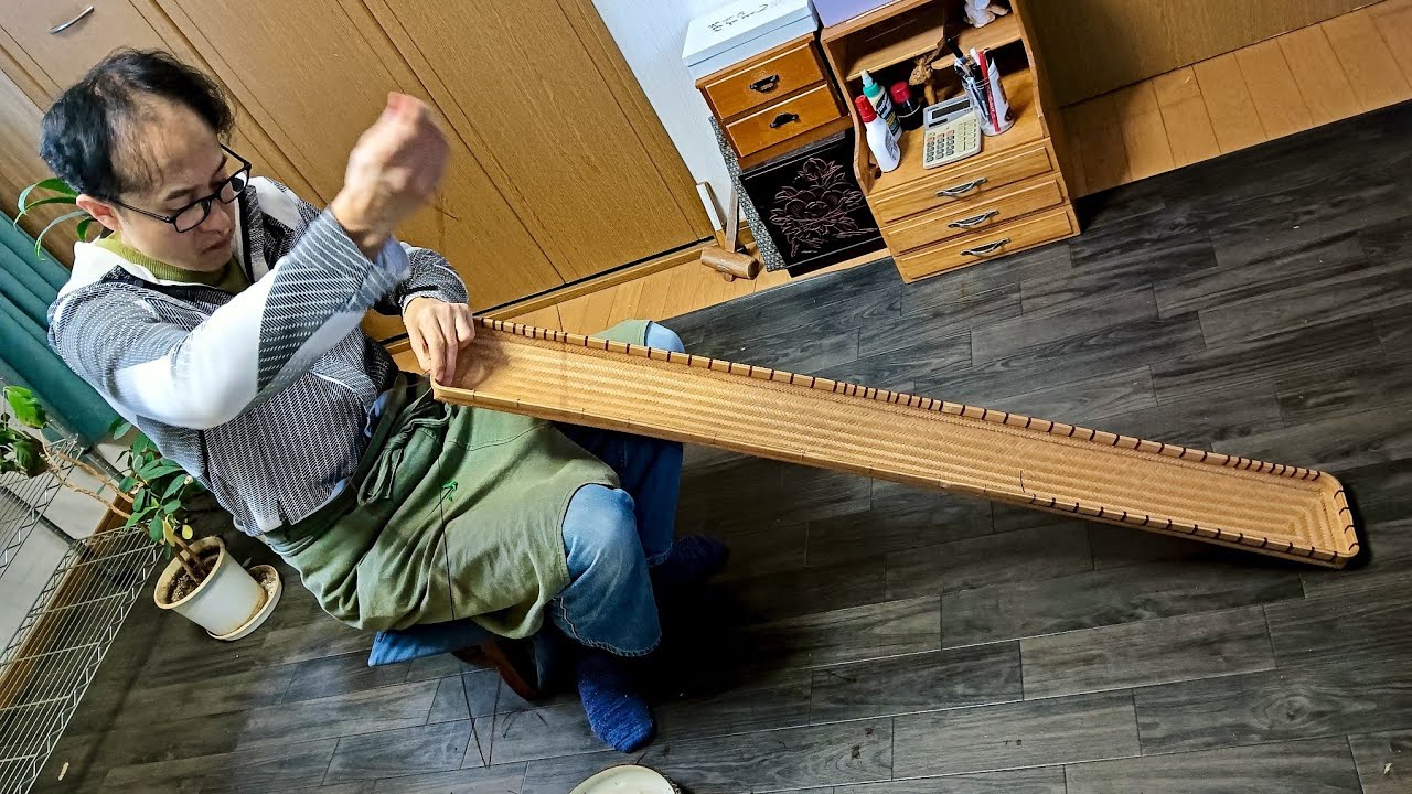 【大和結びのつなぎ方　籐巻きの工程　竿入れの製作　How to tie a Yamato Knot】     #竹細工#japan #japanesefishing #japaneseculture 
