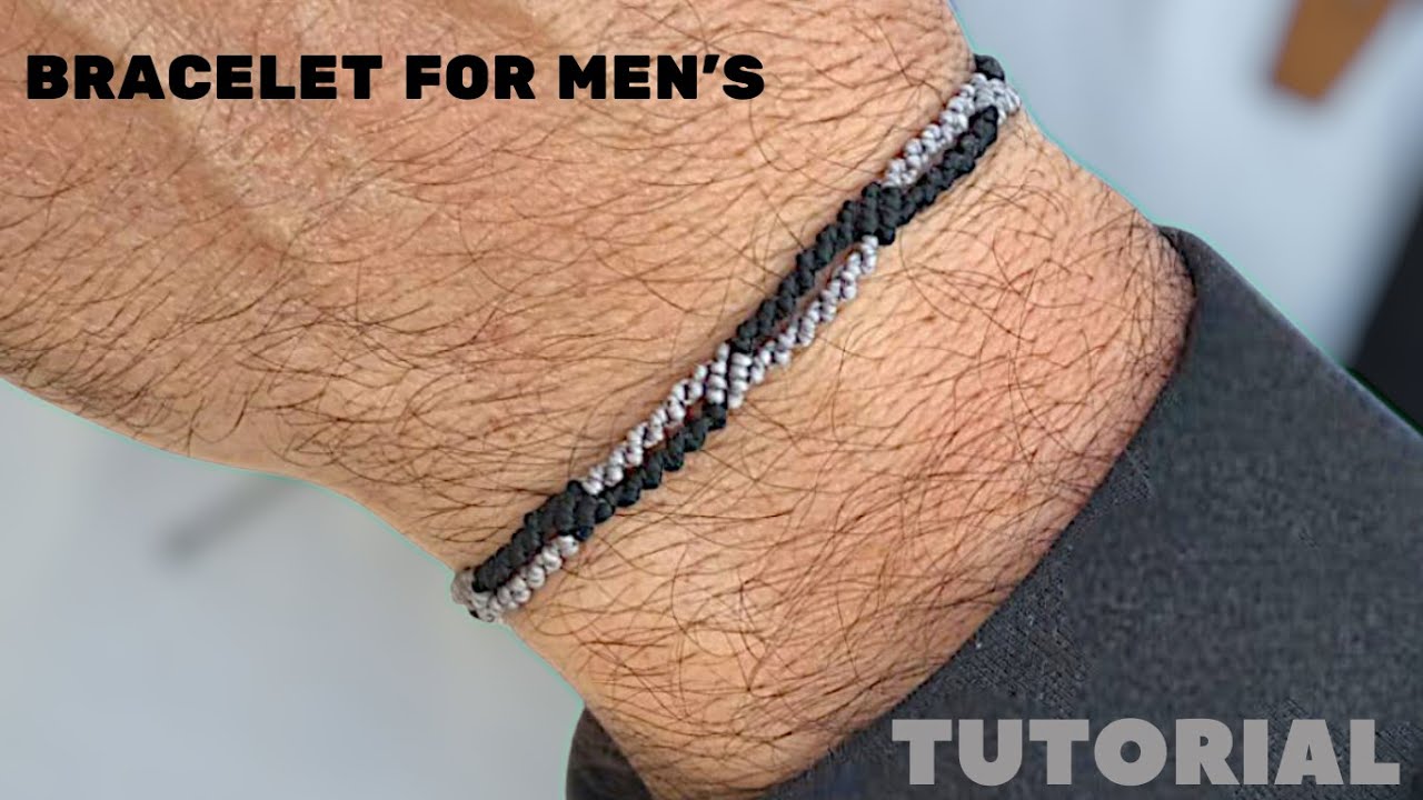 Men's Macrame Bracelet /step by step tutorial /#uniquedesign #bracelet