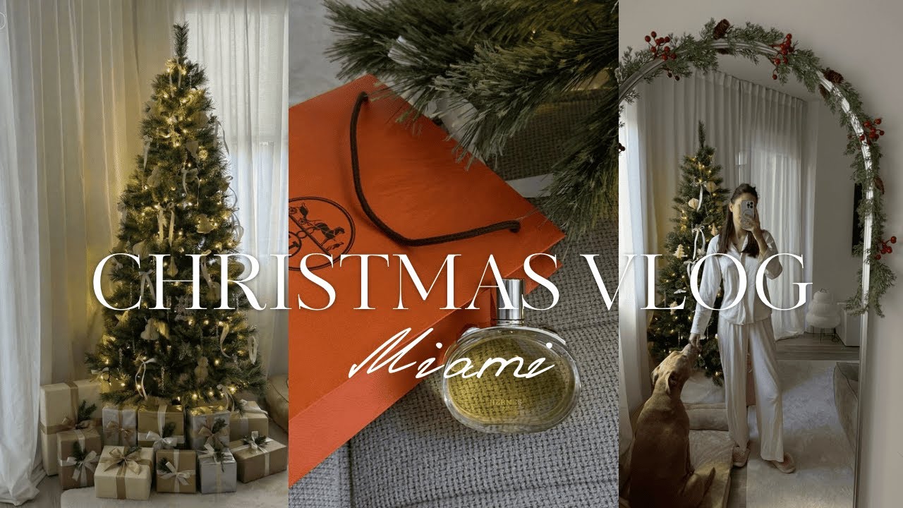 VLOGMAS | Рождество в Майами, распаковка подарков, поиск елки, украшаем квартиру
