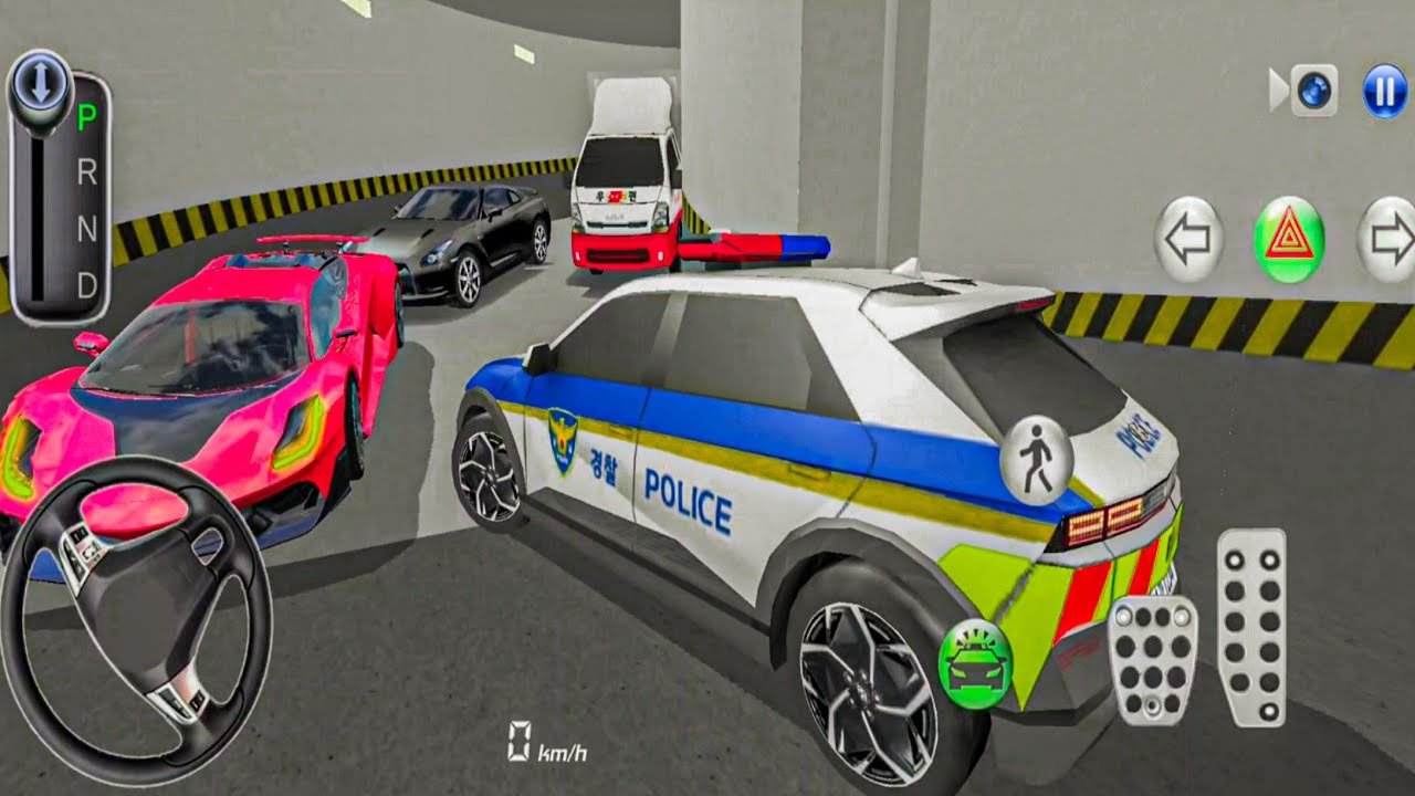 🚦🚓  New kar wala police car  3D driving class 