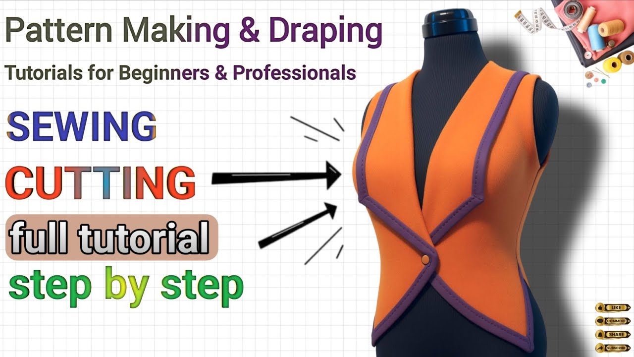 3-Step Bodice & Collar Tutorial: Pattern Making + Cut & Sew + Mannequin Fit
