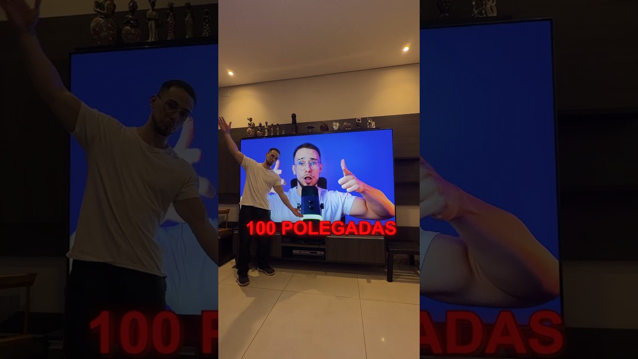 COMPREI uma TV GIGANTE de 100 POLEGADAS!!
