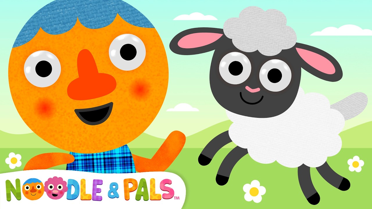 Noodle Had A Little Lamb 🐑 | Preschool Nursery Rhymes | Noodle & Pals