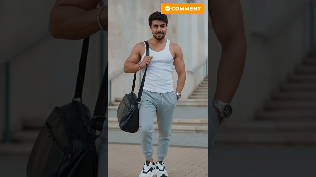 🔥 Gym Man Walking Photoshoot | Fitness & Style Short Video 💪📸 