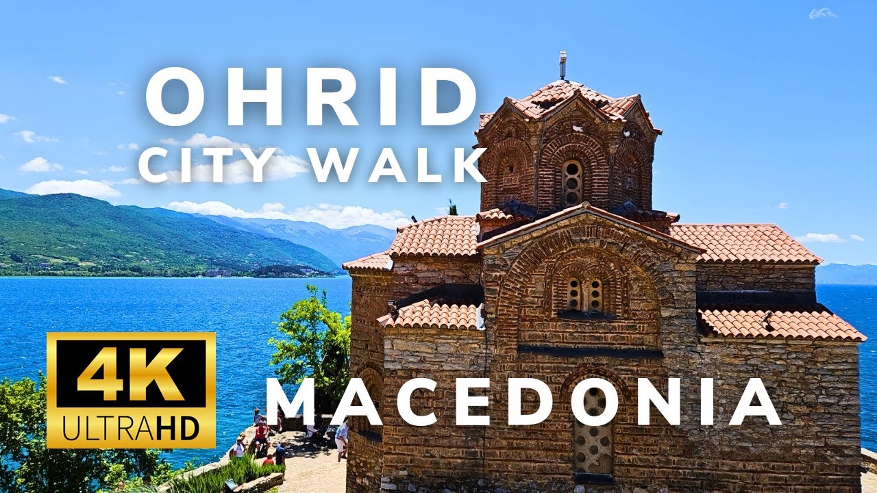 Ohrid North Macedonia City Walk in 4K | Old Town, Semi Submarine, Bridge of Wishes & St. Sofia