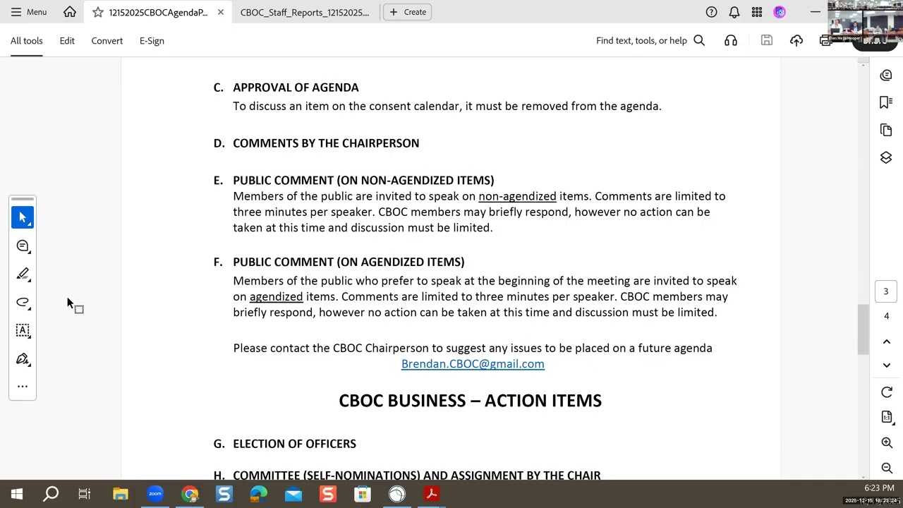 Citizen's Bond Oversight Committee | December 15, 2025
