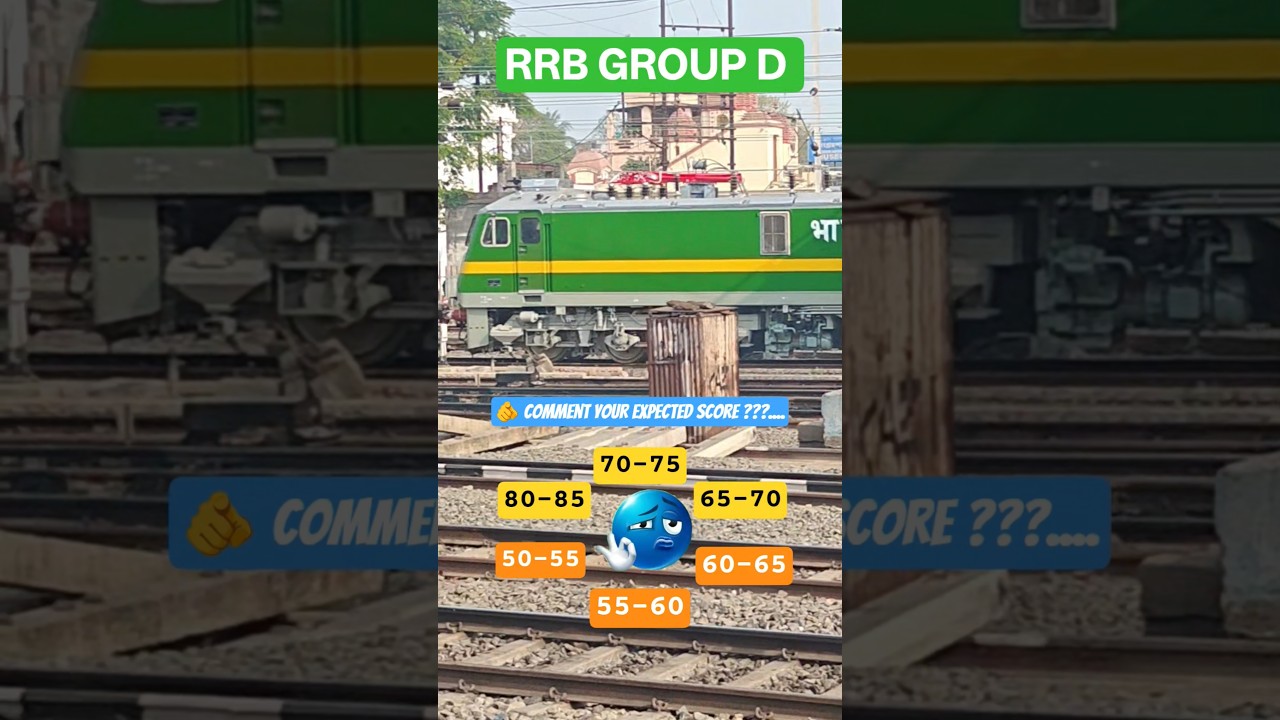 RRB GROUP D Expected score | expected score rrb group d 