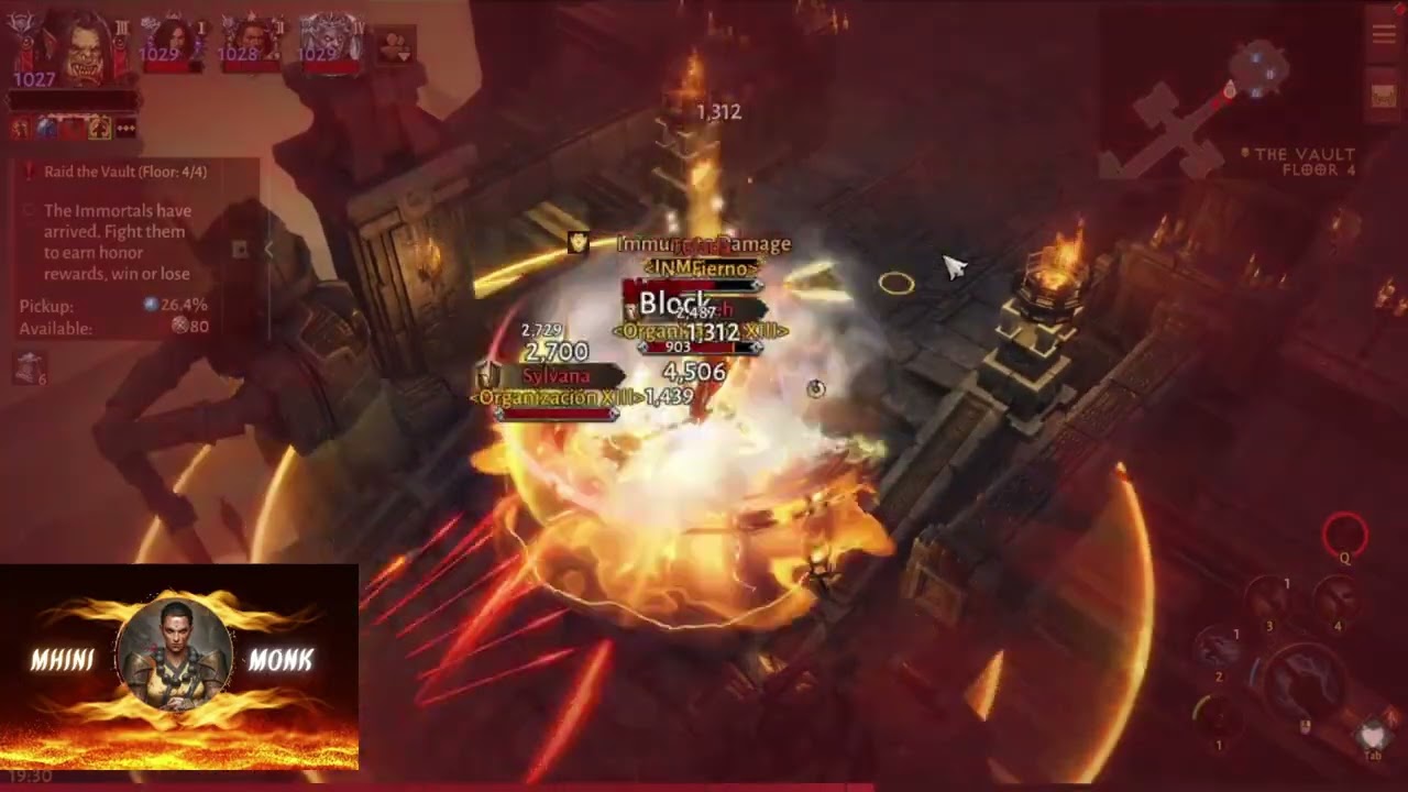 CAMARAS 10 09 25  | MHINI | MONK | TOP | 2025 | F2P | PVE | PVP | DIABLO INMORTAL