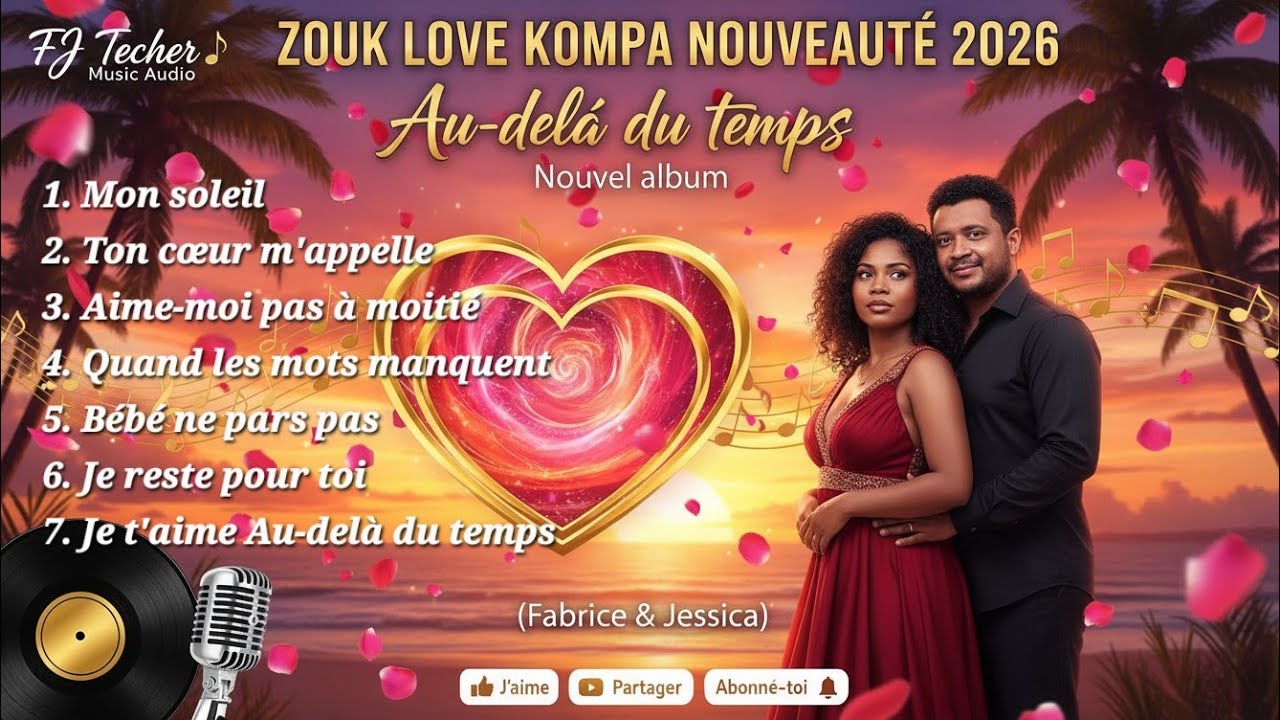 Album Zouk Love 2026 - AU-DELÀ DU TEMPS – FJ Techer | 💖 Kompa Romantique Officiel 