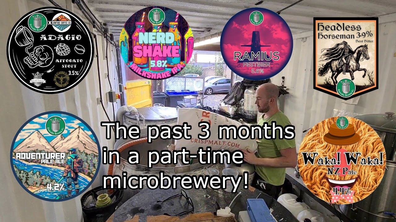 The past 3 months in a part-time microbrewery.