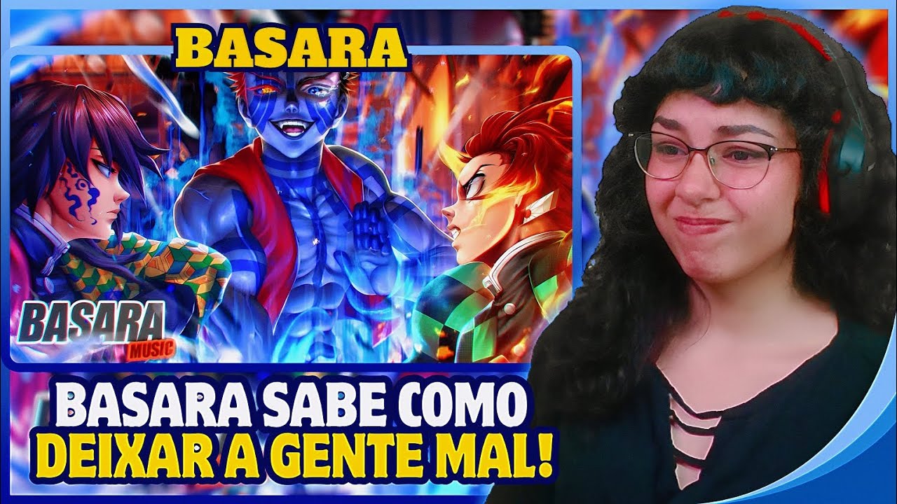 (A MELHOR LUTA ATÉ AGR!?🤔) Akaza vs Tanjiro e  Tomioka (Demon Slayer) - Basara | React