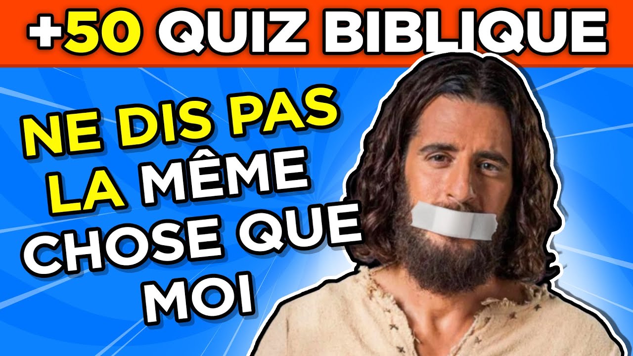 🤐 Ne Dis Pas La Même Que Moi 🤔| Quiz Bíblique | 50 Méga Challenge #quizbiblique