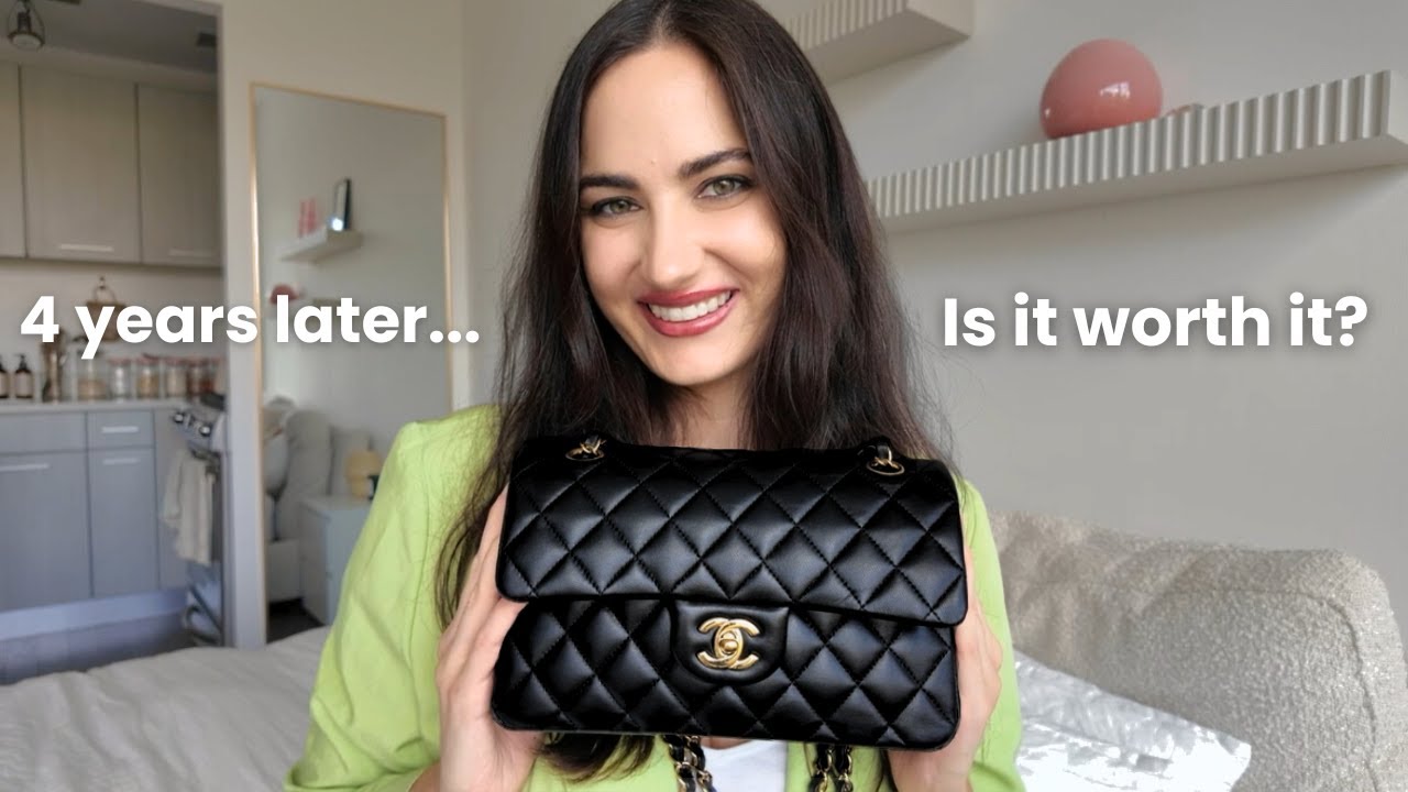 Chanel Classic Flap Review: Small Lambskin | What Fits + Wear & Tear