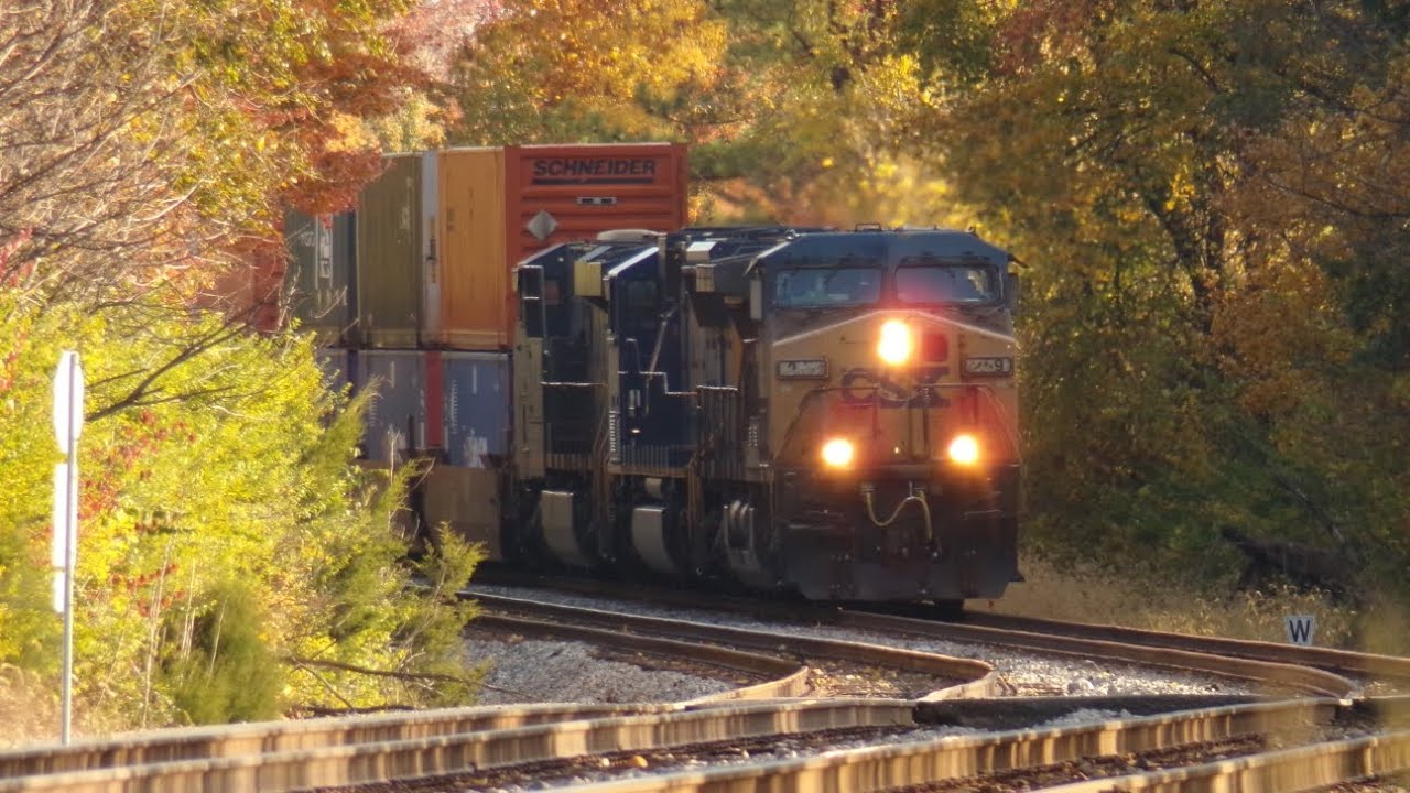 CSX Intermodal Trains Passing Todd's Lane
