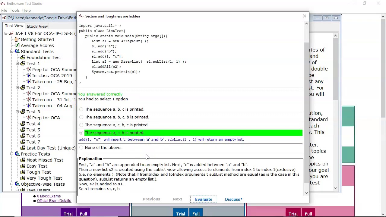 Java tutorial on ArrayList (subList() and addAll() methods)