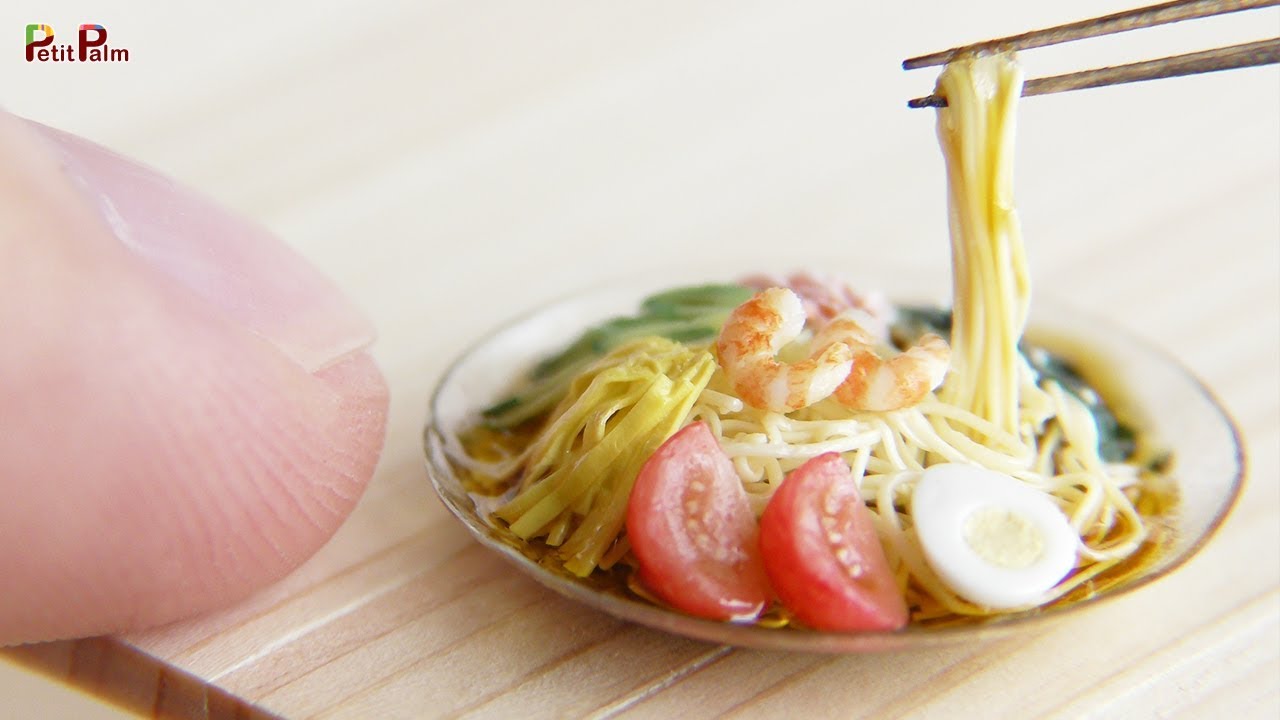 Miniature Cold Ramen (Hiyashi Chuka) DIY - Petit Palm