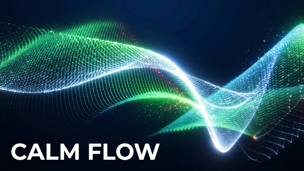 Radiant Wave Motion | Glowing Particle System