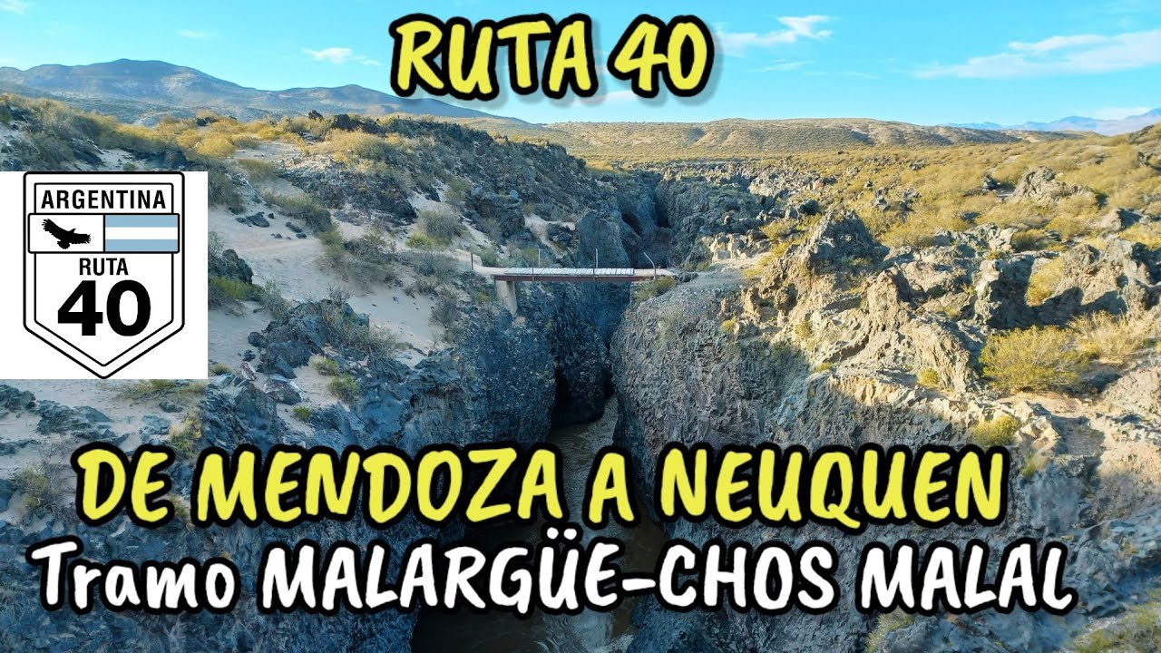 RUTA 40 de Malarg&uuml;e a Chos Malal. PATAGONIA ARGENTINA 🇦🇷 Mendoza y Neuquen con casi 100 km de ripio