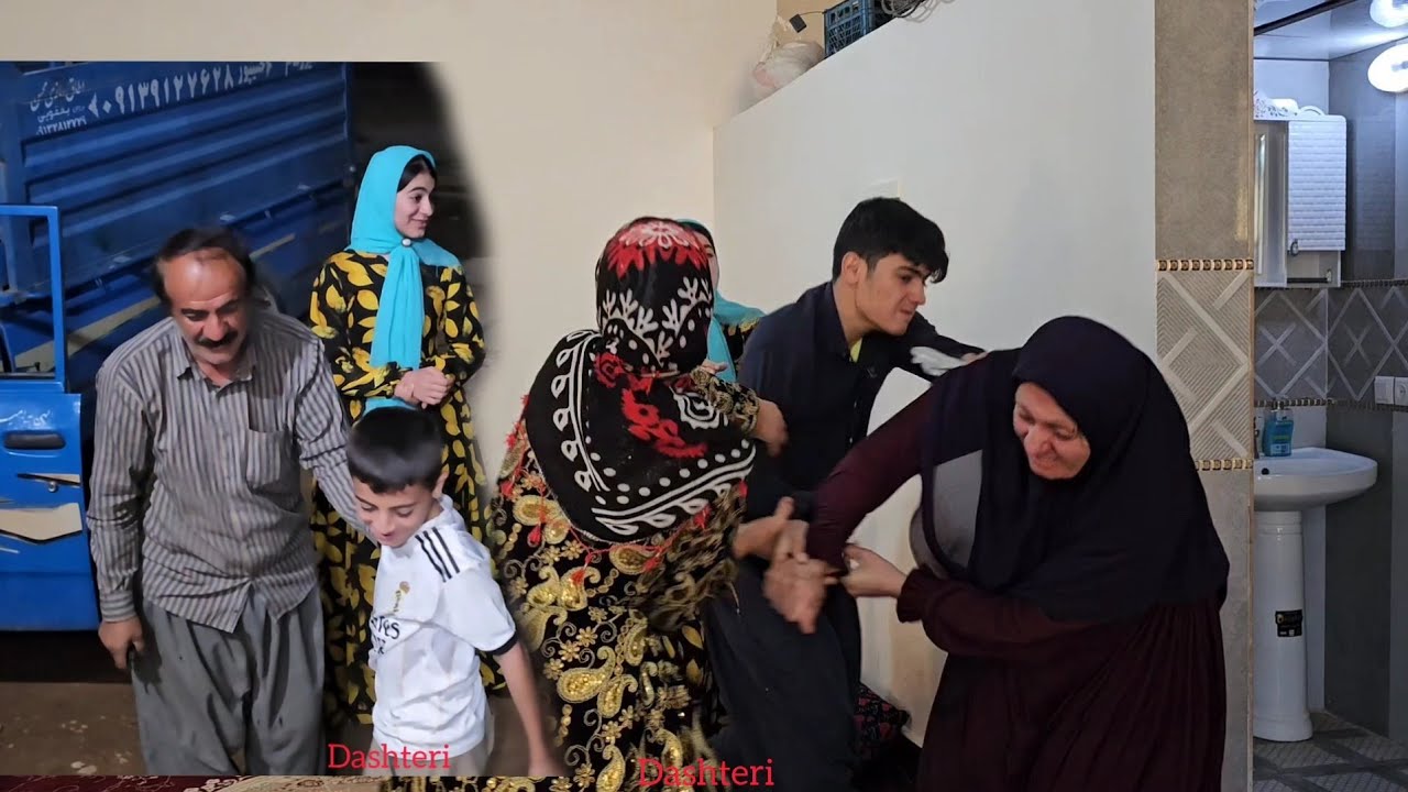 The father of the family comes home from work and gets into an argument with Mohammad.