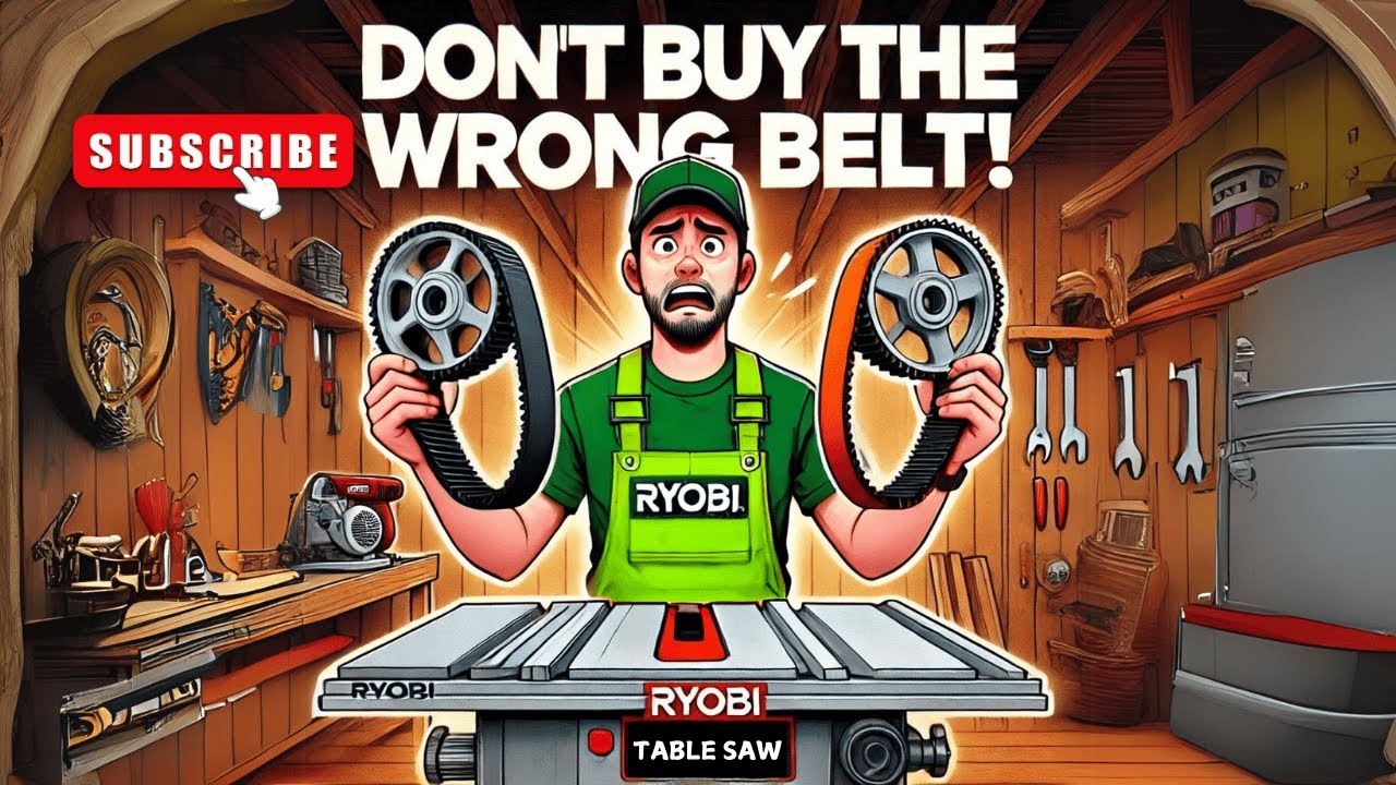 How to Replace the Drive Belt on a Ryobi BT3000/BT3100 Table Saw (Avoid Cheap Belts!)